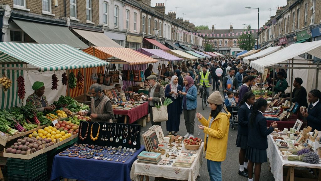 Street markets by neighbourhood in London