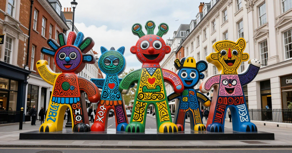Public art installations across London