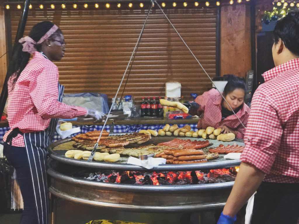 Christmas market food