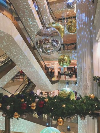 Selfridges disco ball Christmas decorations