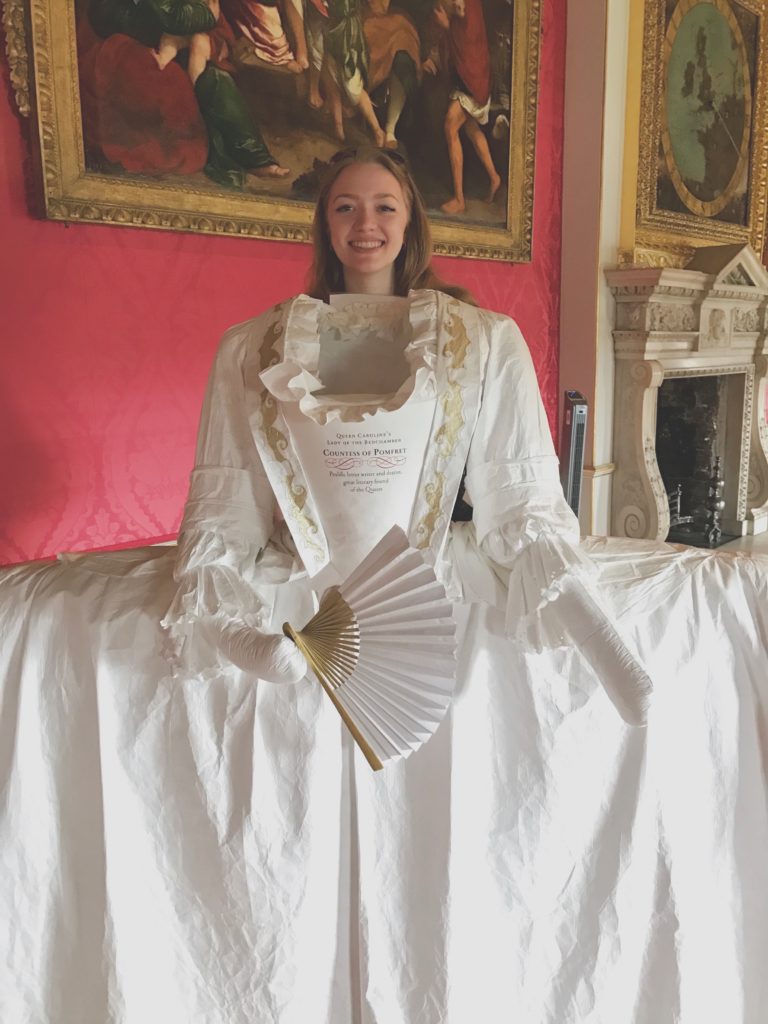 Dasha and an old-styled dress