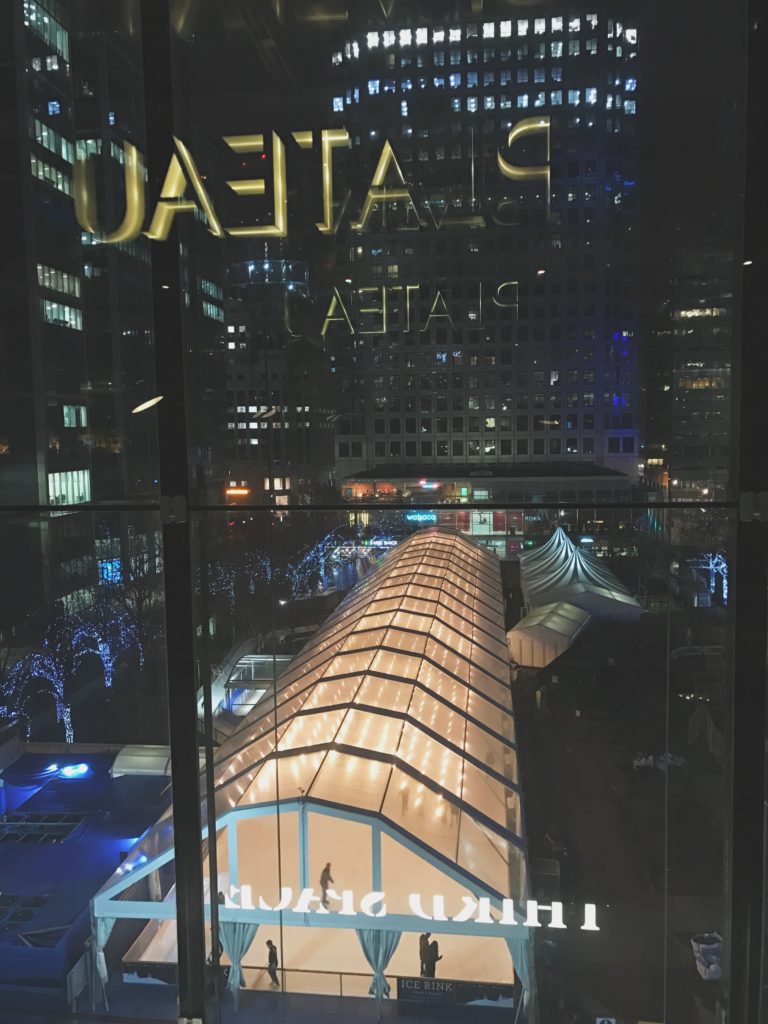 View from Plateau, Canary Wharf