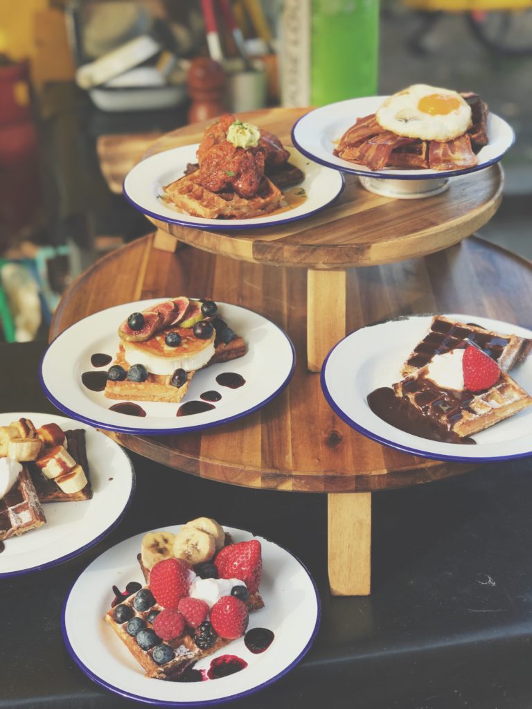 Waffles at Broadway Hackney food market